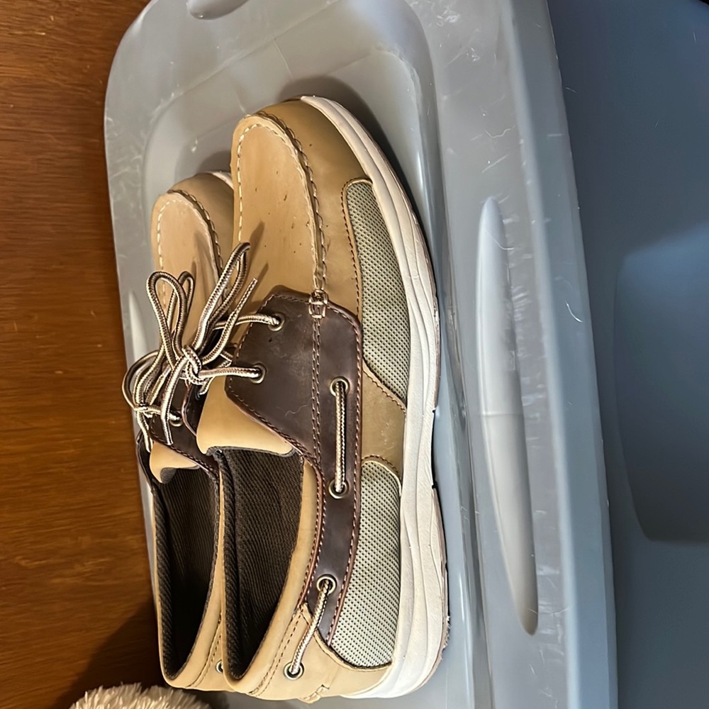 Mens 13 tan and brown Dexter  Comfort